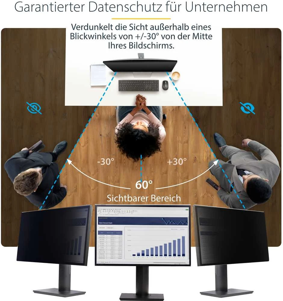 Filtras StarTech StarTech 2769A-PRIVACY-SCREEN 61 cm (24 colių) ekranui. Berėmės privatumo filtro ekrano apsaugai.