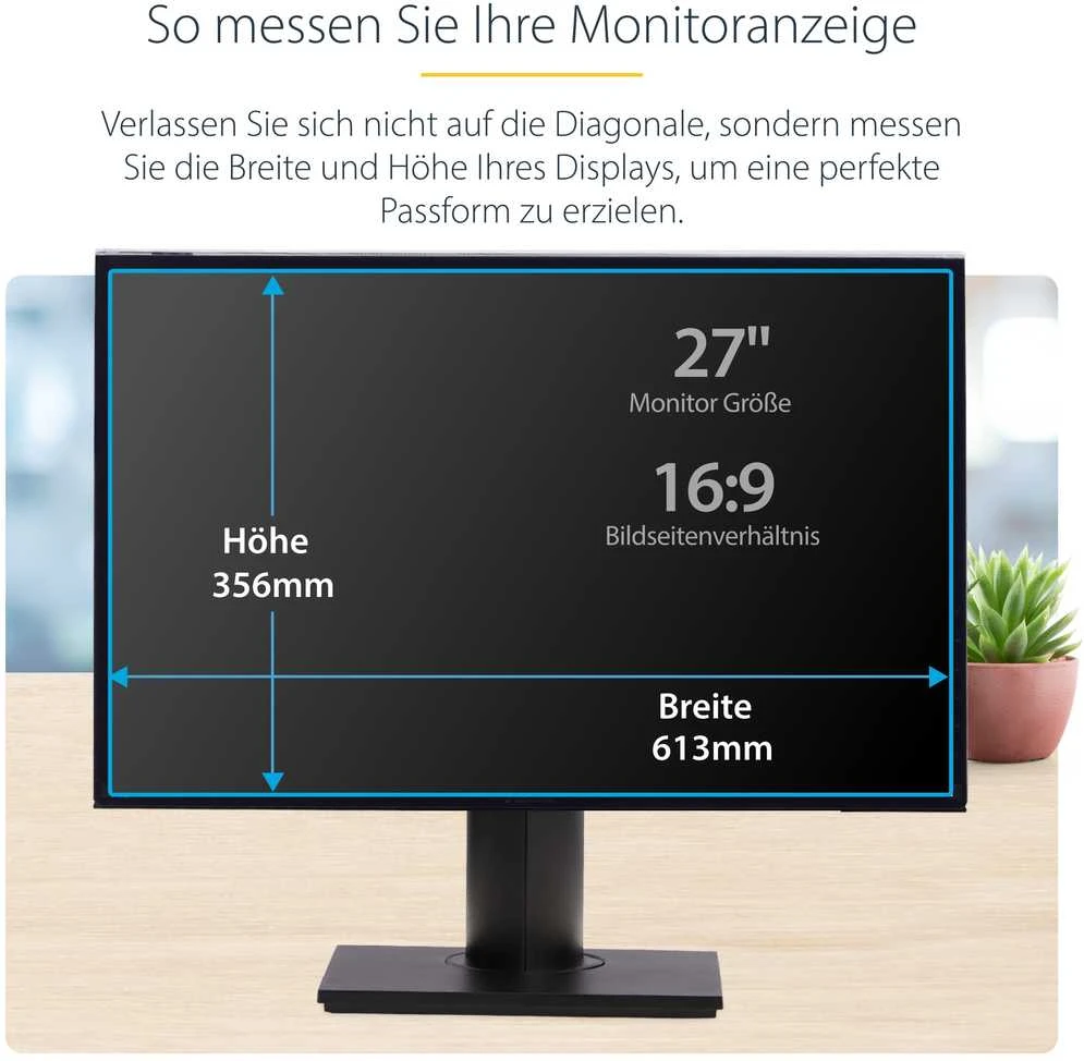 Filtras StarTech StarTech 2769A-PRIVACY-SCREEN 61 cm (24 colių) ekranui. Berėmės privatumo filtro ekrano apsaugai.
