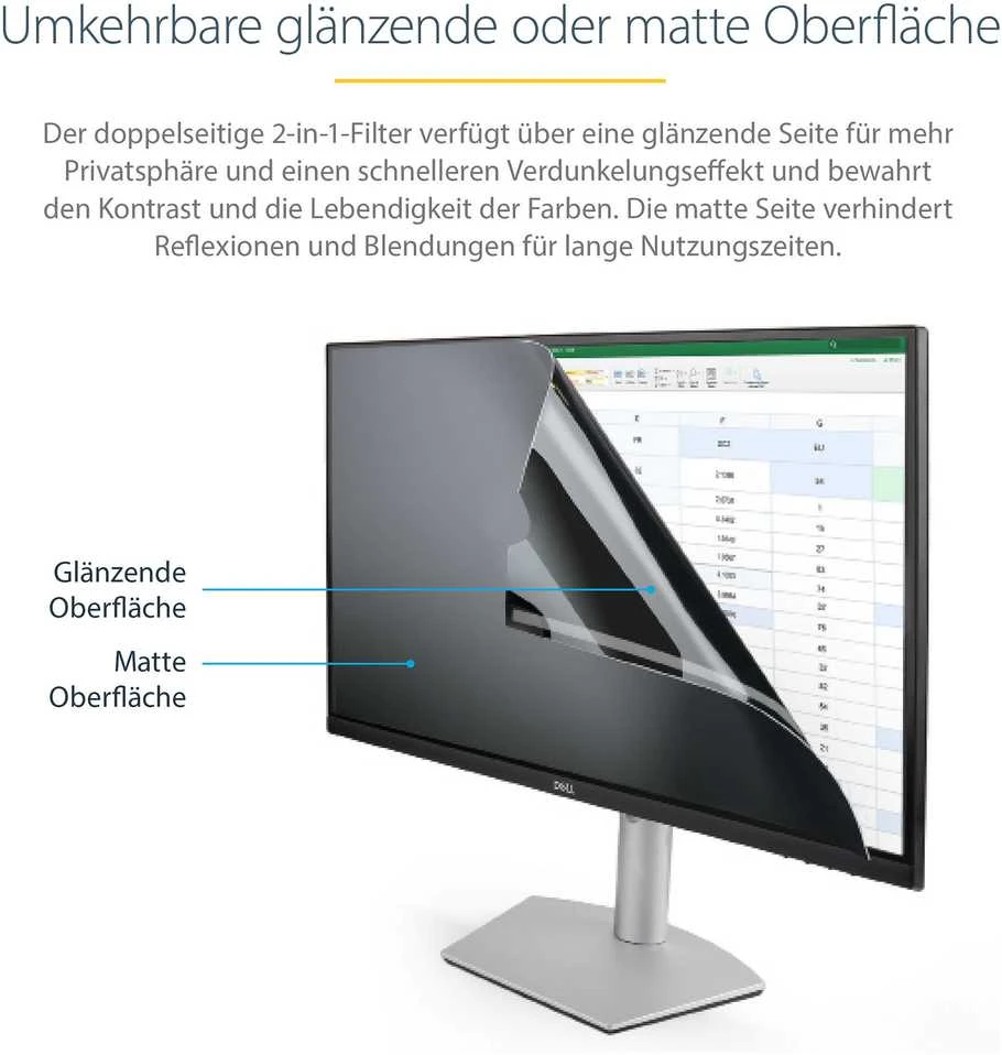 Monitoriaus StarTech privatumo filtras "Startech 2869-PRIVACY-SCREEN".