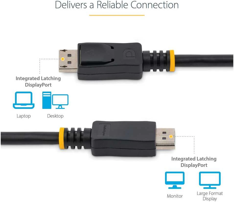 Kabelis StarTech DisplayPort – DisplayPort 2m juodas (DISPL2M)