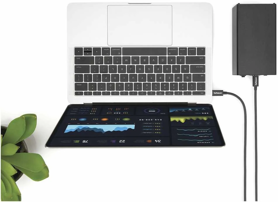Kabelis USB StarTech USB-C - USB-C 2 m Juodas (TBLT3MM2M)