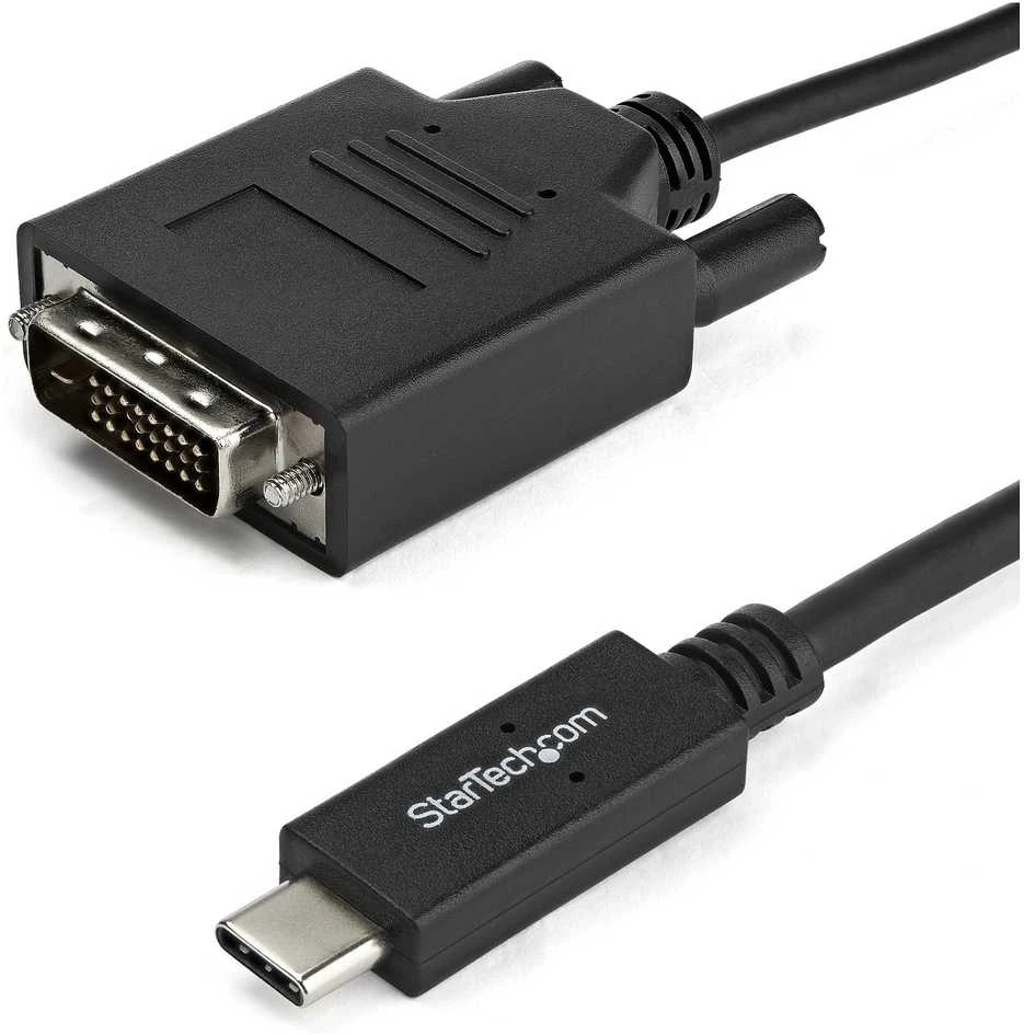 Kabelis USB StarTech USB-C - DVI-D 2 m Juodas (CDP2DVIMM2MB)