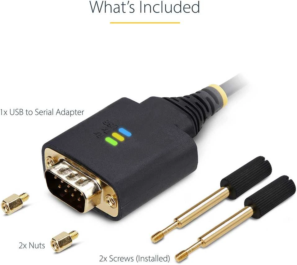 USB laidas Startech 1P6FFC-USB-SERIAL Juoda 2 m