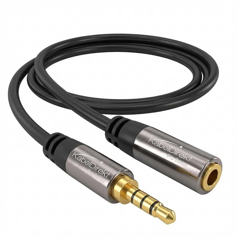 Kabelis StarTech Jack 3.5mm - Jack 3.5mm 2m juoda (MUHSMF2M)