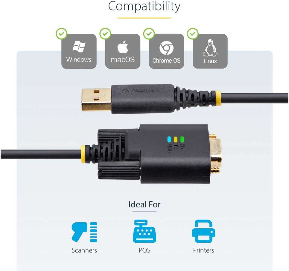 StarTech 3FT/1M USB PRIE NERIALIOJO KABELIO/.