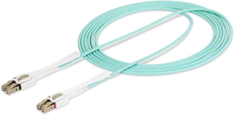 StarTech StarTech 450FBLCLC3PP optinis kabelis 3 m LC LOMM OM4 Aqua spalva