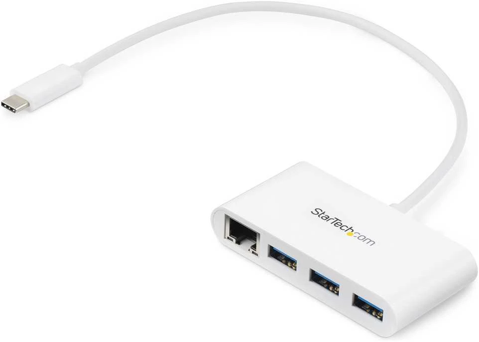 StarTech USB-A Hub 3 prievadai balti