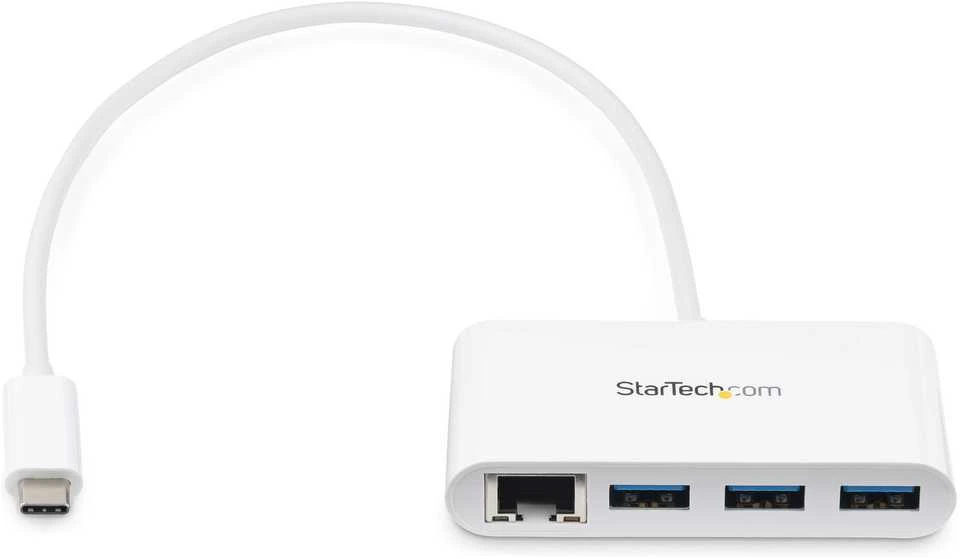 StarTech USB-A Hub 3 prievadai balti
