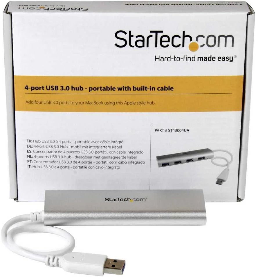 HUB USB StarTech 4x USB-A 3.0 (ST43004UA)