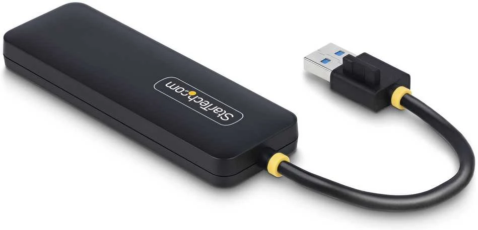 „StarTech“ 4 prievadų USB-A šakotuvas, 5 Gbps, nešiojamas / maitinamas
