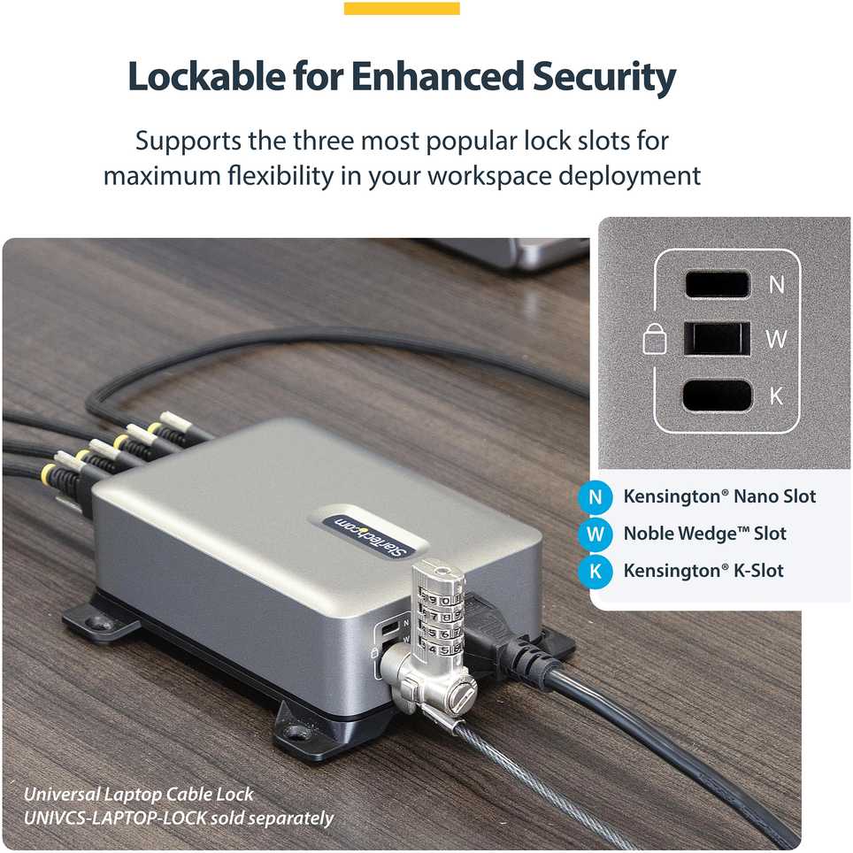 Įkroviklis StarTech USB-C 4 wyjścia 240W (424DUK-USB-C-CHARGER)
