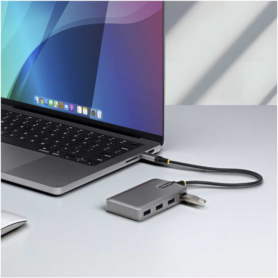 HUB USB StarTech STARTECH.COM 4-Port USB-C Hub 5Gbps Busbetrieben USB-C zu USB-A Hub USB C-įkroviklis Port 30cm Kabelis Reisehub USBC auf A Adapteris