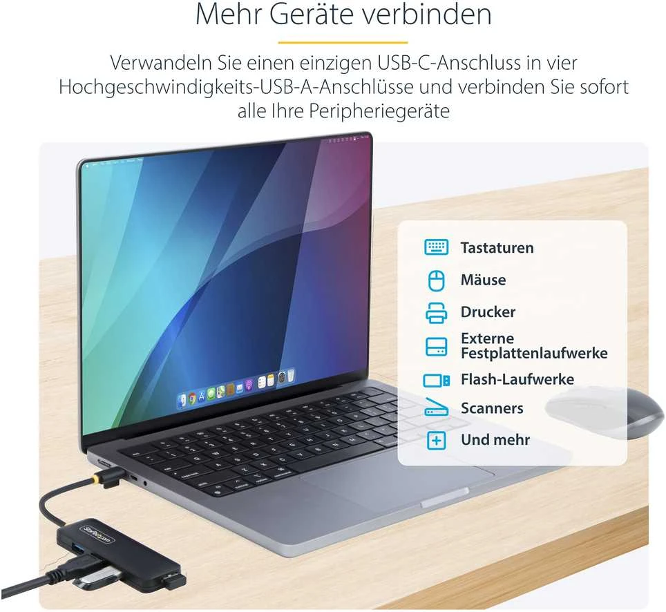 Taisymo rinkinys Startech H5C4A-USB-HUB