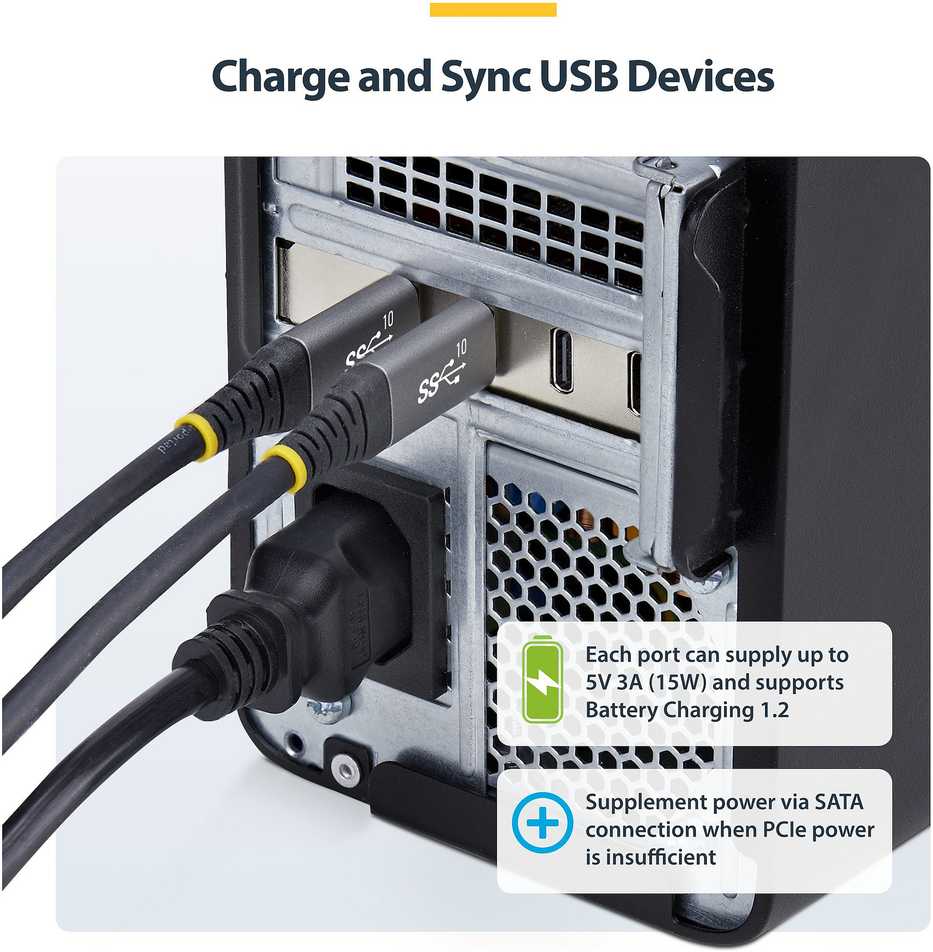 Karta jungiama į tinklą StarTech 4-PORT USB-C 10GB PCIE CARD
