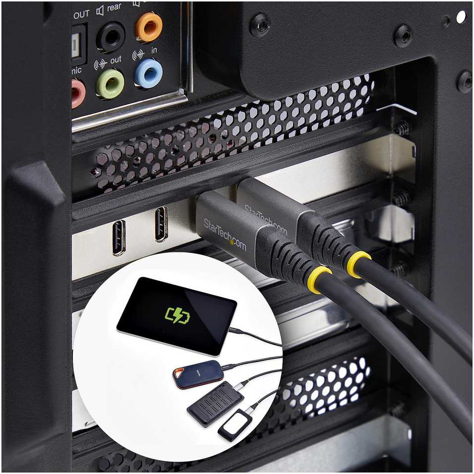 Karta jungiama į tinklą StarTech 4-PORT USB-C 10GB PCIE CARD
