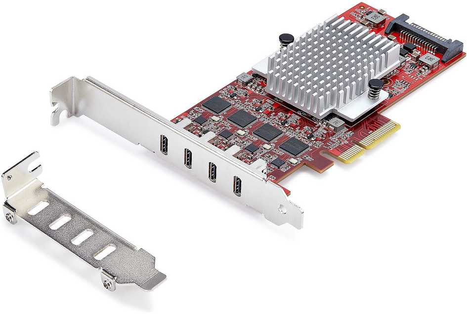 Karta jungiama į tinklą StarTech 4-PORT USB-C 10GB PCIE CARD