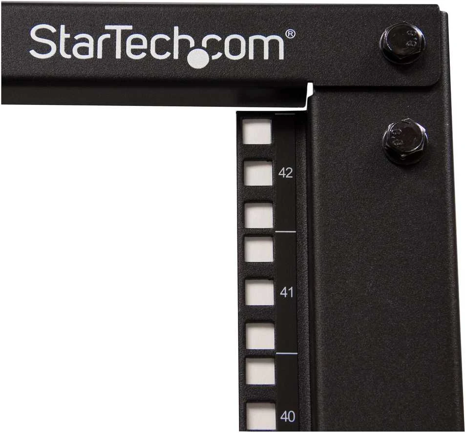 StarTech.com 4POSTRACK42 lentyna 42U Atskiras stovas Juoda
