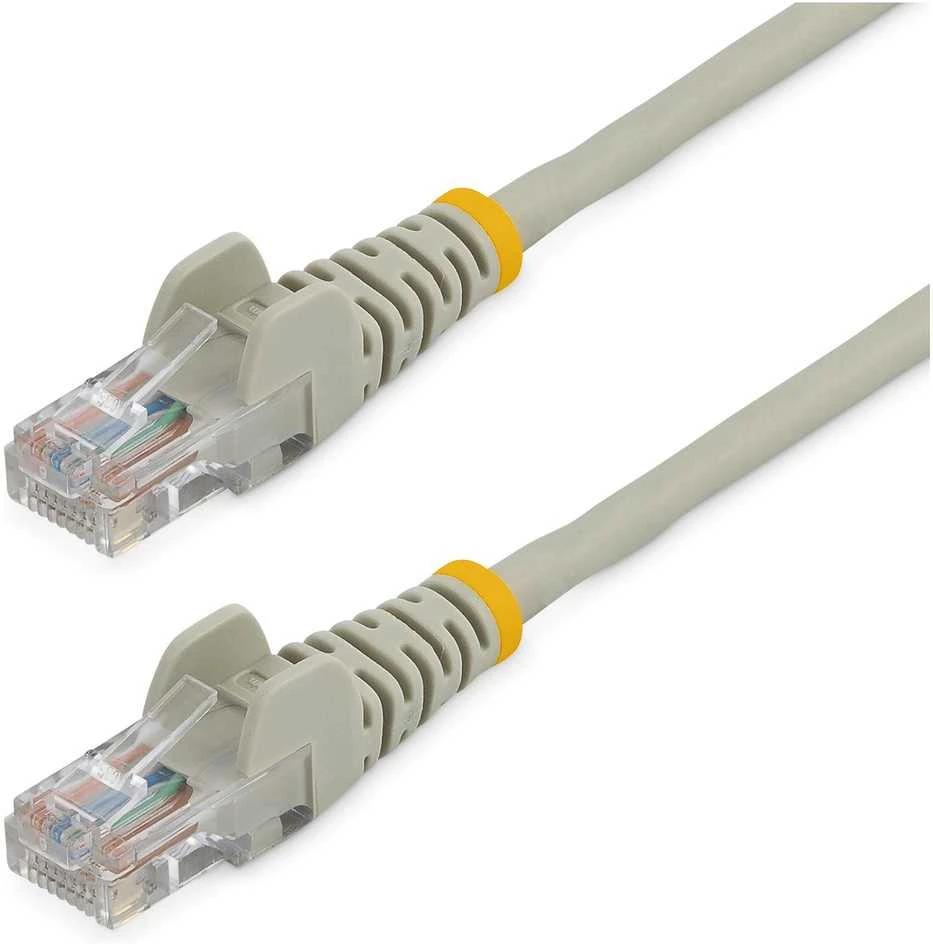 StarTech.com 45PAT1MGR tinklo kabelis 1 m Cat5e U/UTP (UTP) Pilka