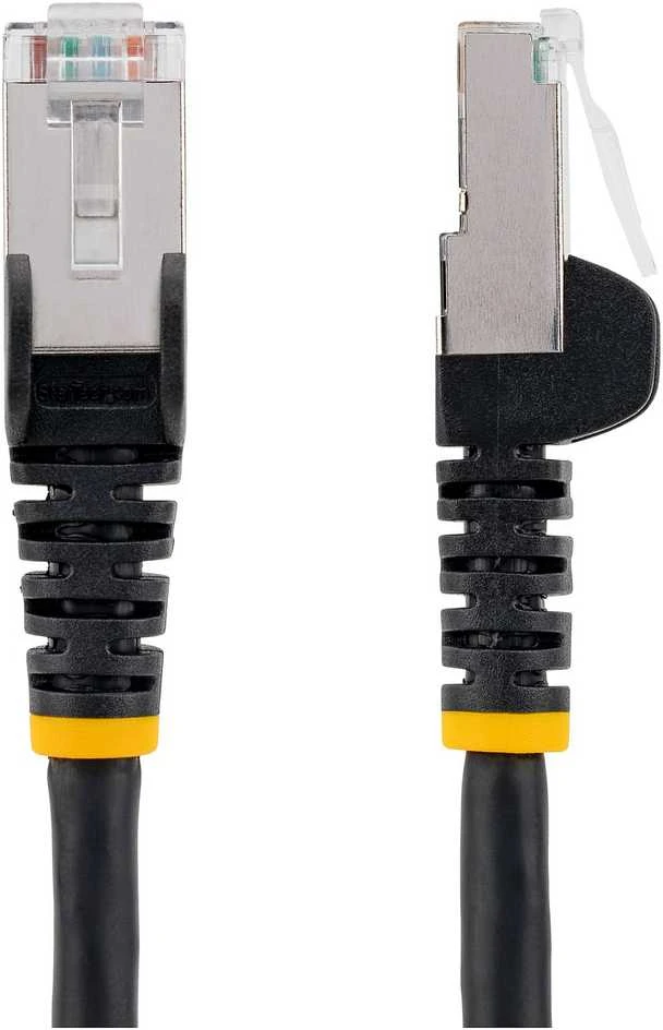 StarTech StarTech.com NLBK-50C-CAT6A-PATCH tinklo kabelis Juodas 0,5 m S/FTP (S-STP)
