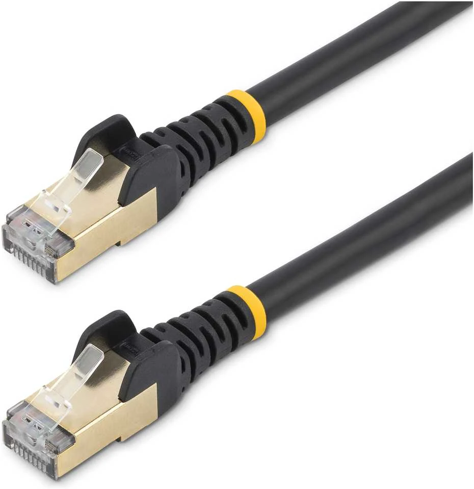 StarTech STARTECH.COM 5 m CAT6a-Ethernet-Kabelis - Juodas - RJ45-Ethernet-Kabelis - Snagless - STP-Kabelis - Kupfer - 10-Gbit Netzwerkkabel