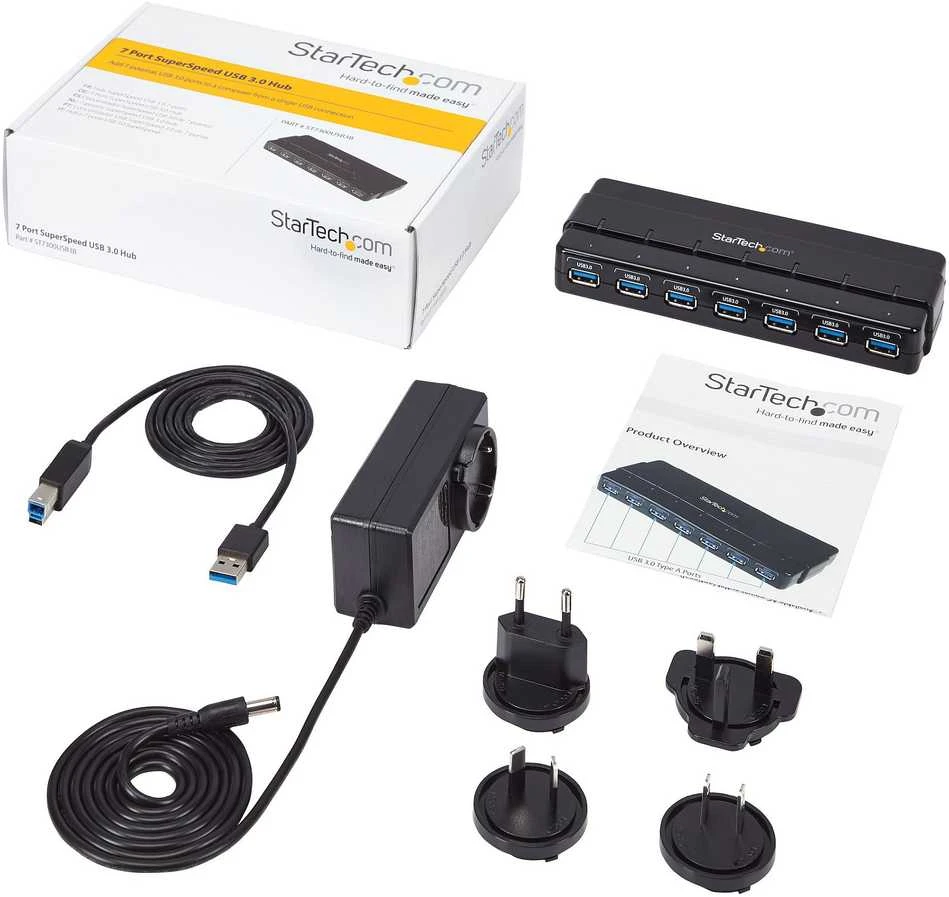 HUB USB StarTech 7x USB-A 3.0 (ST7300USB3B)