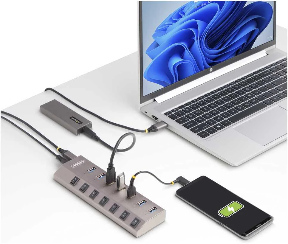 HUB USB StarTech 5G7AIBS 7x USB-A 3.1 Gen1 (5G7AIBS-USB-HUB-EU)