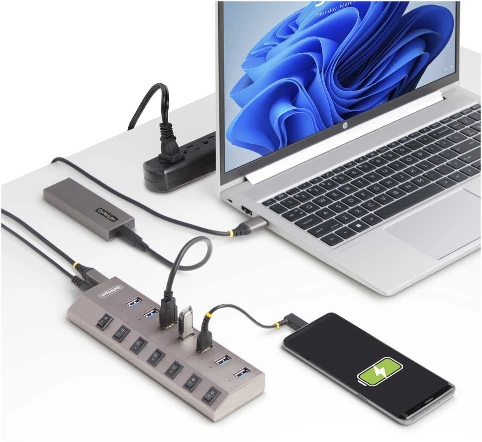 HUB USB StarTech 5G7AIBS 7x USB-A 3.1 Gen1 (5G7AIBS-USB-HUB-EU)