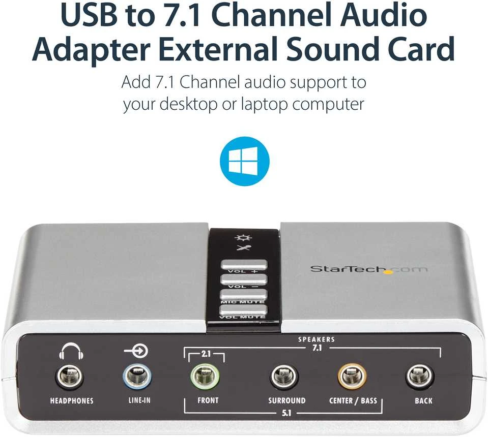 StarTech USB AUDIO ADAPTER SOUND CARD - IN