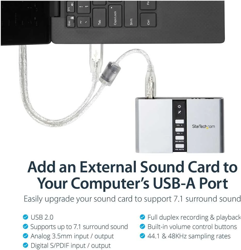 StarTech USB AUDIO ADAPTER SOUND CARD - IN