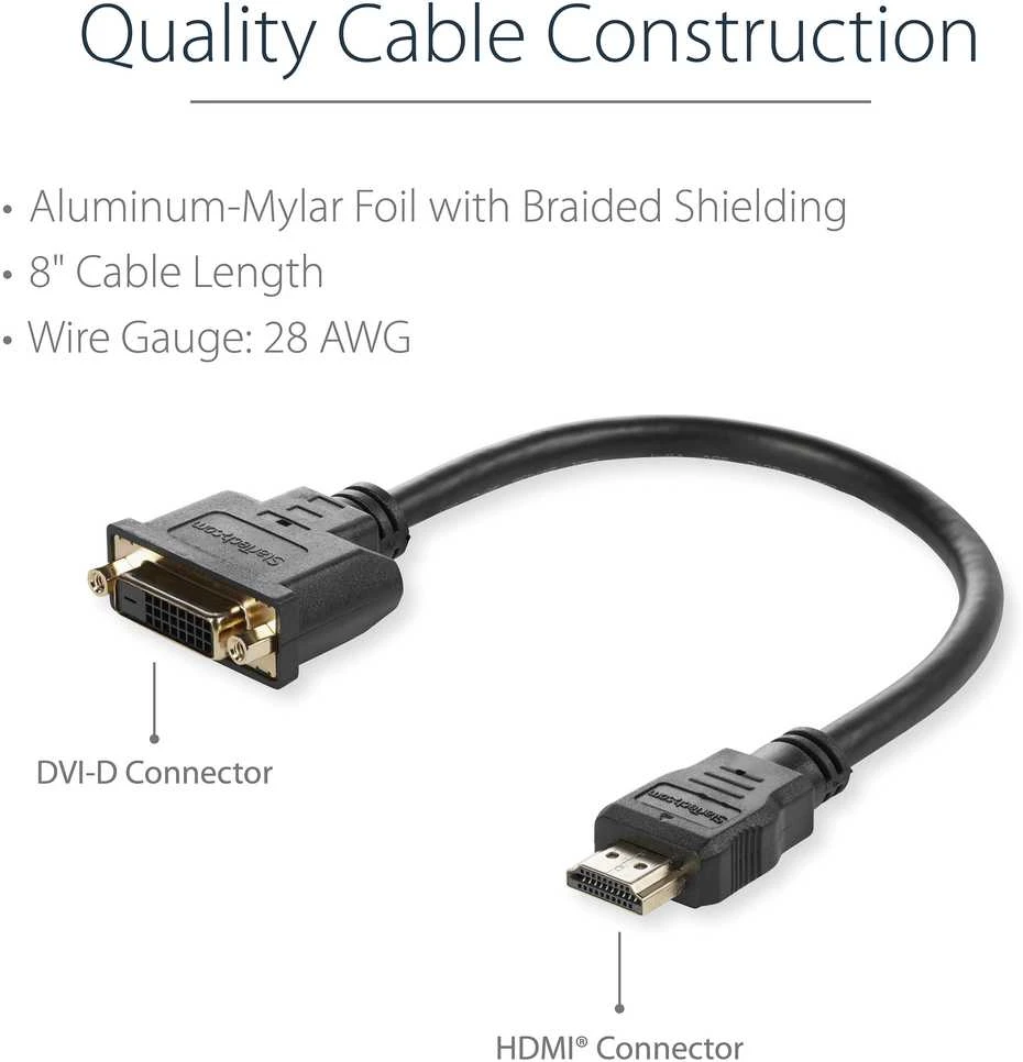 Kabelis StarTech HDMI - DVI- D