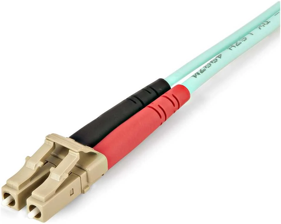 StarTech Kabelis światłowodowy LC/LC OM4 Multimode Duplex 2 m Aqua (450FBLCLC2)