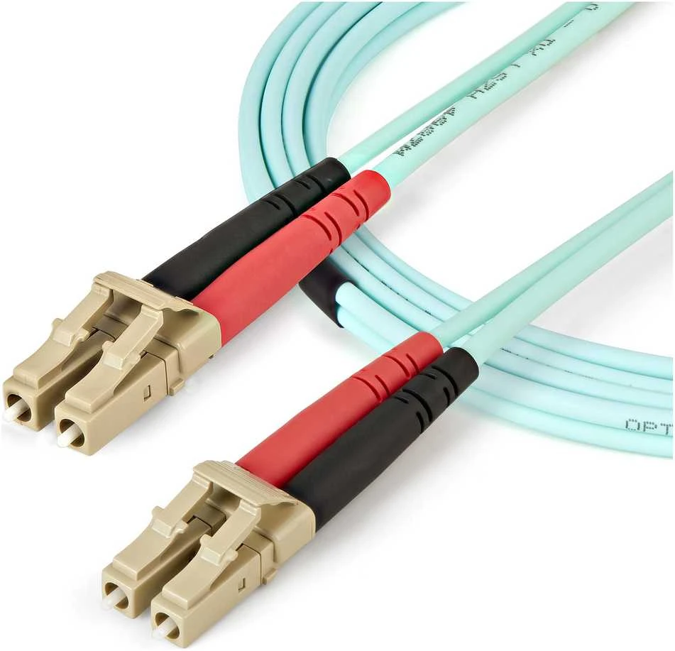 StarTech Kabelis światłowodowy LC/LC OM4 Multimode Duplex 2 m Aqua (450FBLCLC2)