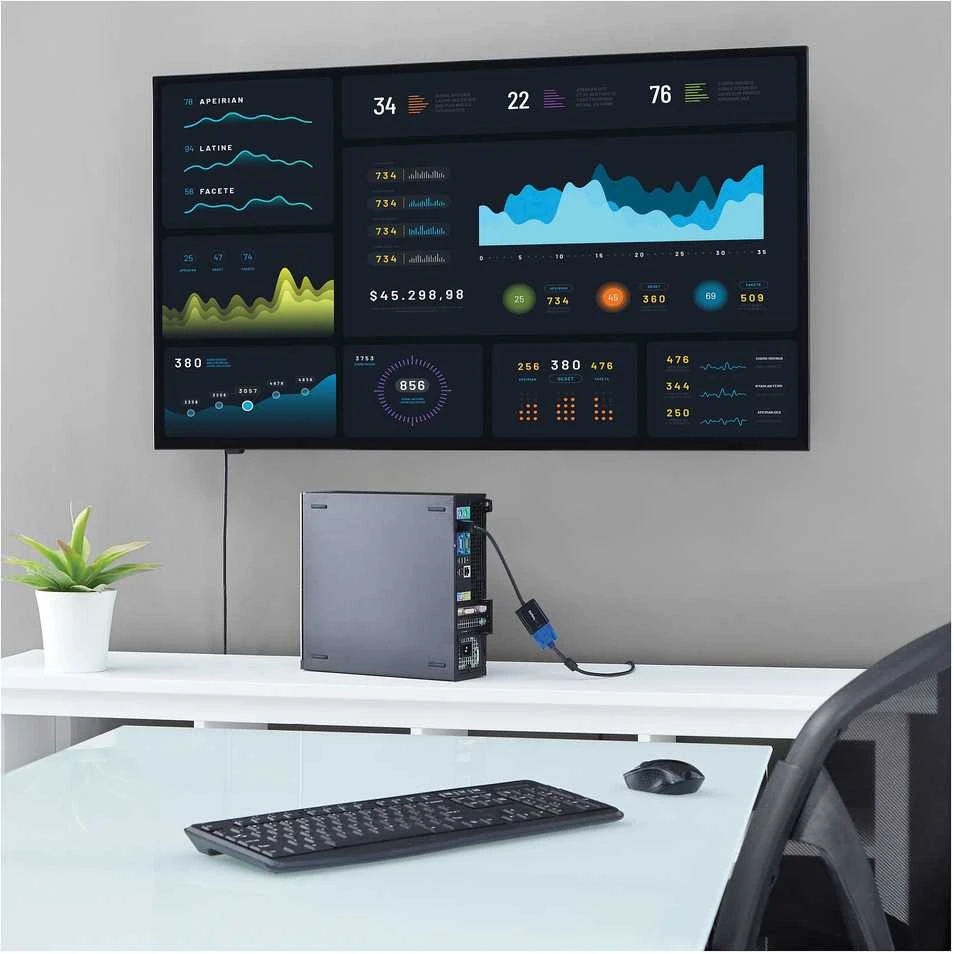 DisplayPort – VGA adapteris Startech DP2VGA3 Juodas