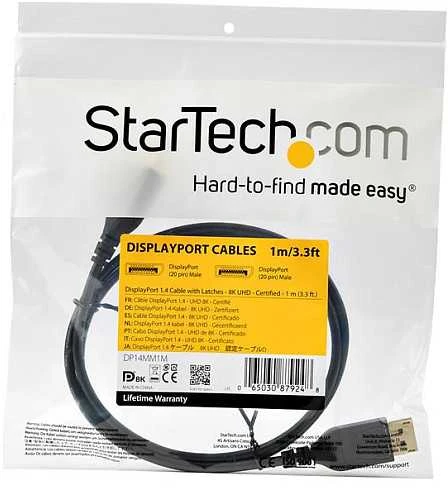Kabelis StarTech Rodyti Uostas - DisplayPort 1m Juodas (DP14MM1M)