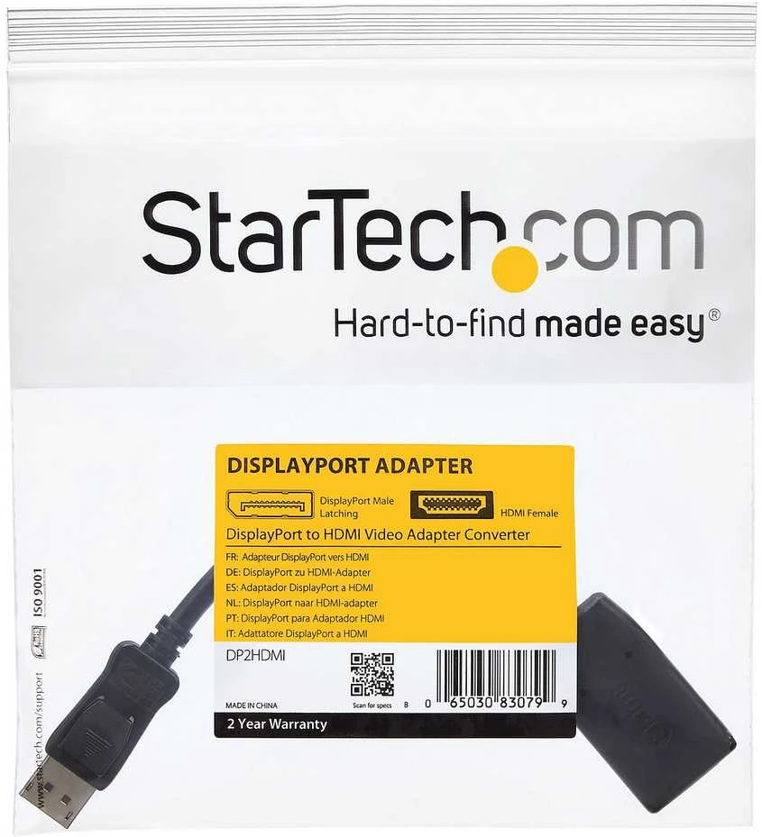 Adapteris AV StarTech DisplayPort – HDMI kištukas (DP2HDMI)