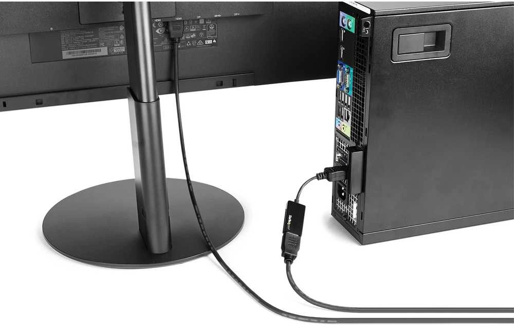 StarTech DP2HD4K60S DisplayPort aktyvusis adapteris 1x DP 1.4 kištukas iki 1x HDMI 2.0 A motelis