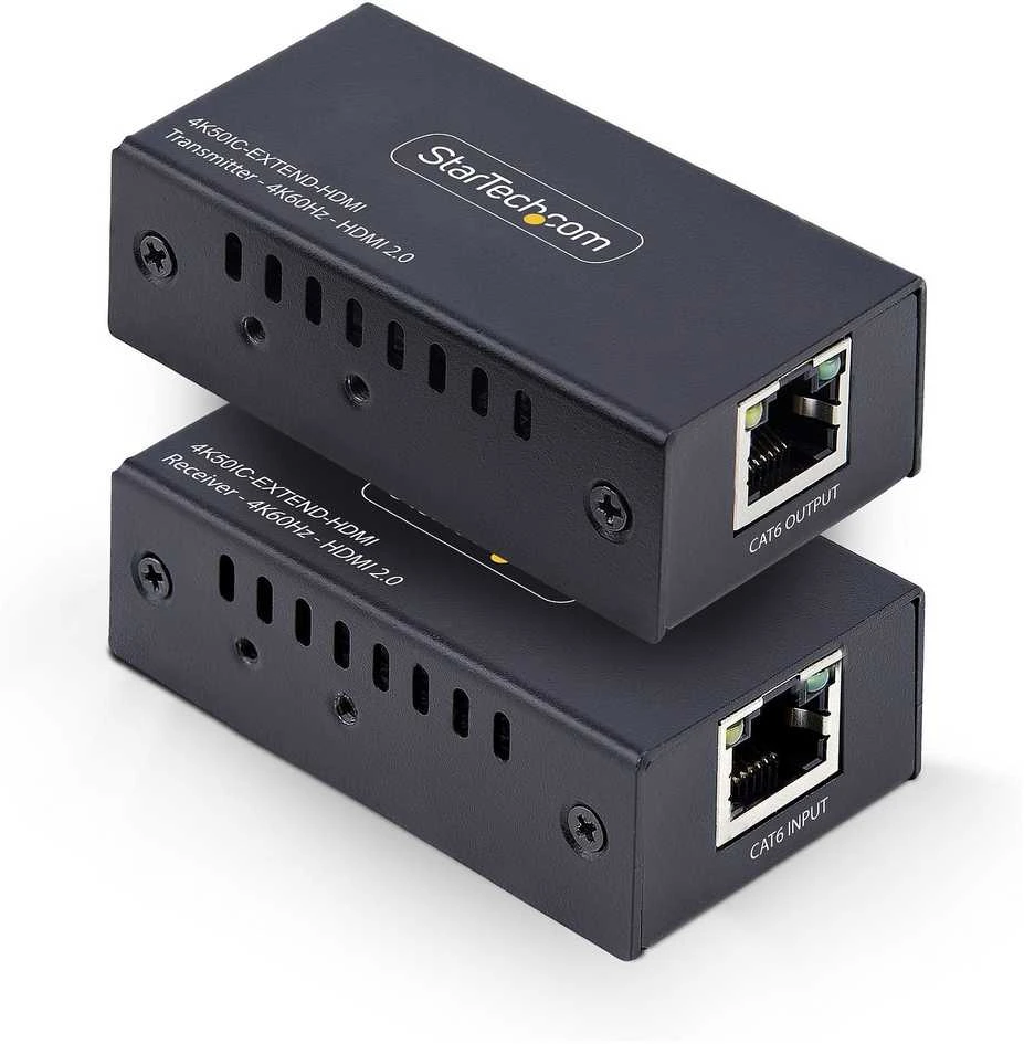StarTech 4K50IC-EXTEND-HDMI AV Extender AV siųstuvas ir imtuvas Juodas