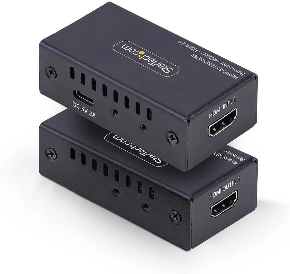 StarTech 4K50IC-EXTEND-HDMI AV Extender AV siųstuvas ir imtuvas Juodas