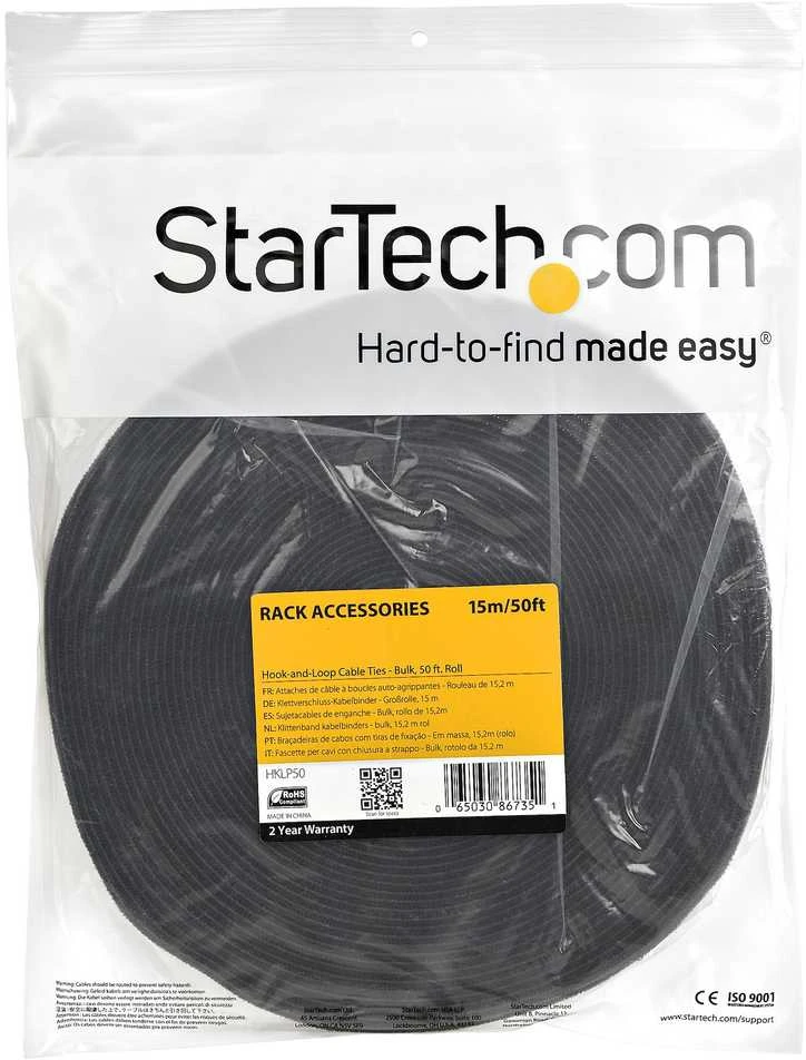 „StarTech“ KABLIS IR KILPA 15M/PLOTIS 19MM KABELIŲ KAIŠTIS