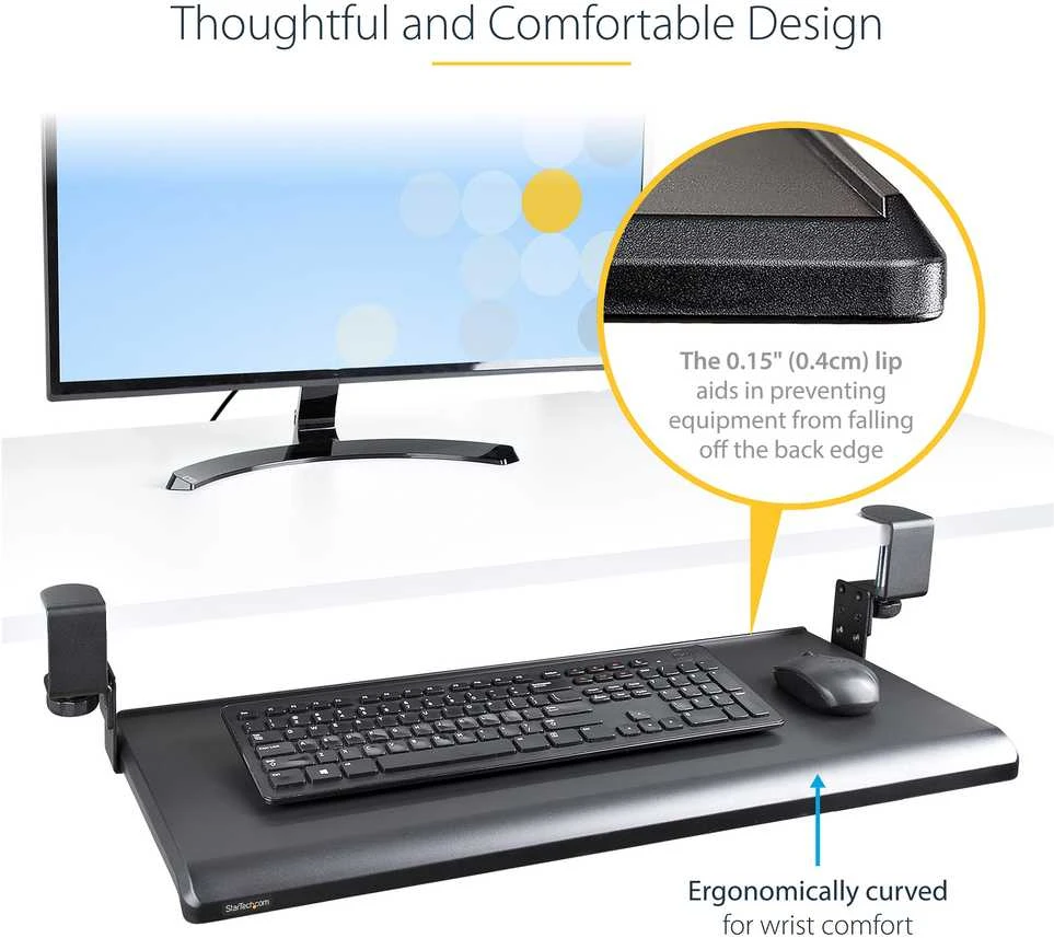 StarTech Klaviatūra-TRAY-CLAMP1/UNDER-DESK TRAY