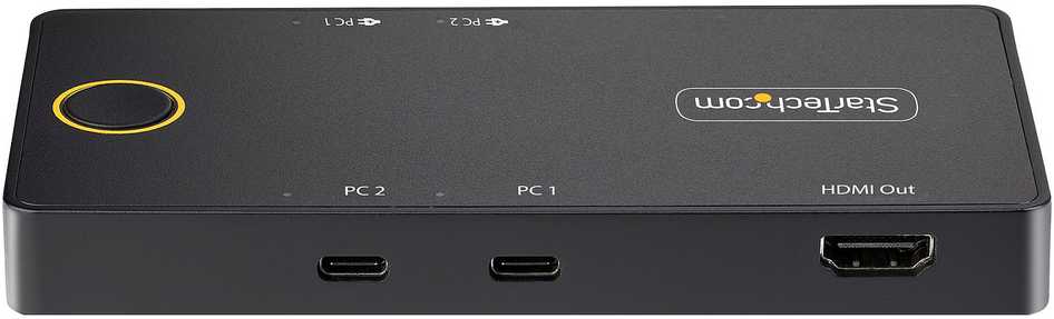 StarTech Switch StarTech C2-H46-UC2-PD-KVM KVM Switch Juodas