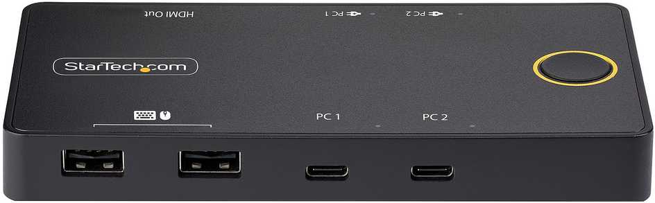 StarTech Switch StarTech C2-H46-UC2-PD-KVM KVM Switch Juodas