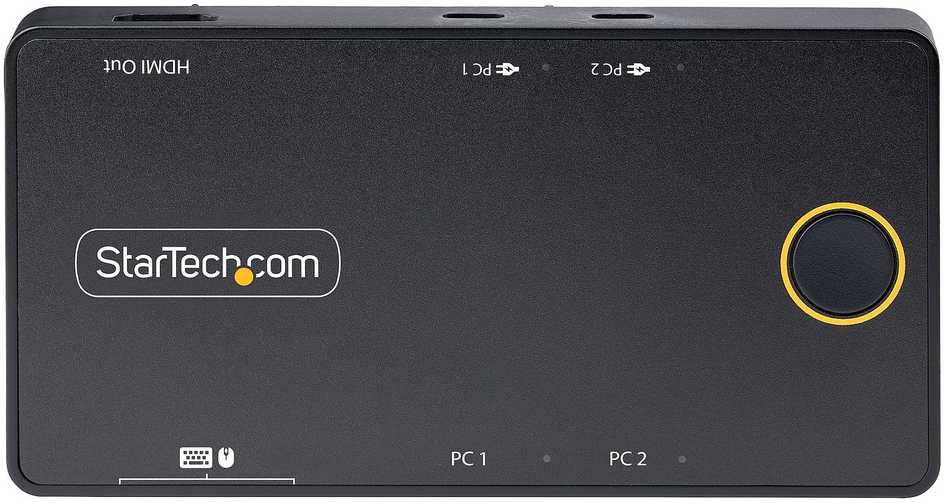 StarTech Switch StarTech C2-H46-UC2-PD-KVM KVM Switch Juodas