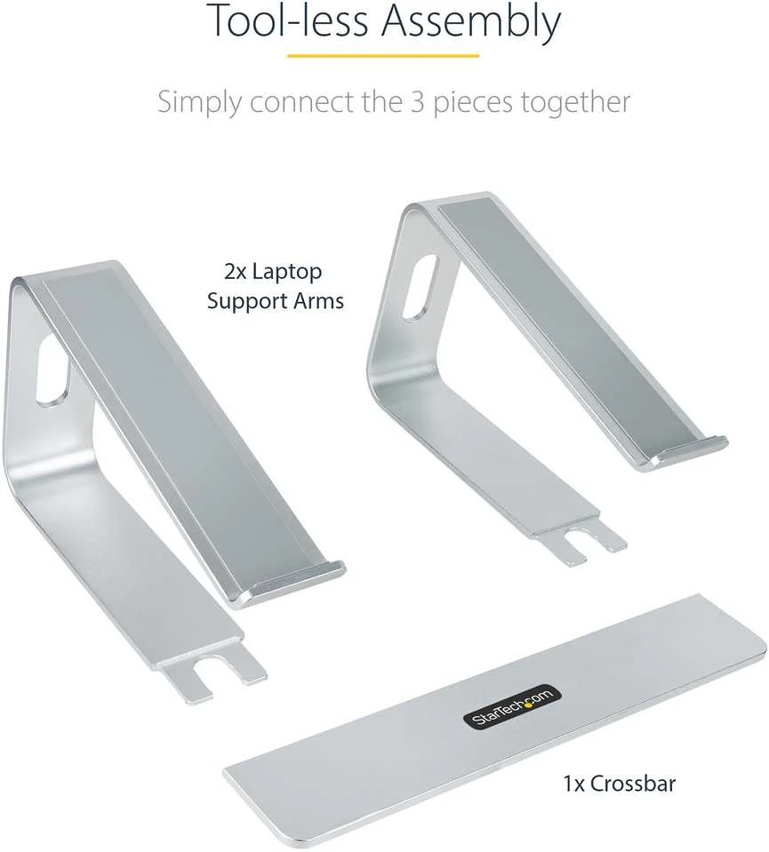 StarTech StarTech LAPTOP-STAND-Sidabrinis stojak na notebooka 43,2 cm (17'') Podstawka na notebooka Sidabrinė