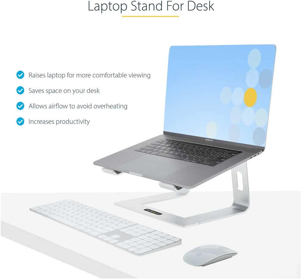 StarTech StarTech LAPTOP-STAND-Sidabrinis stojak na notebooka 43,2 cm (17'') Podstawka na notebooka Sidabrinė