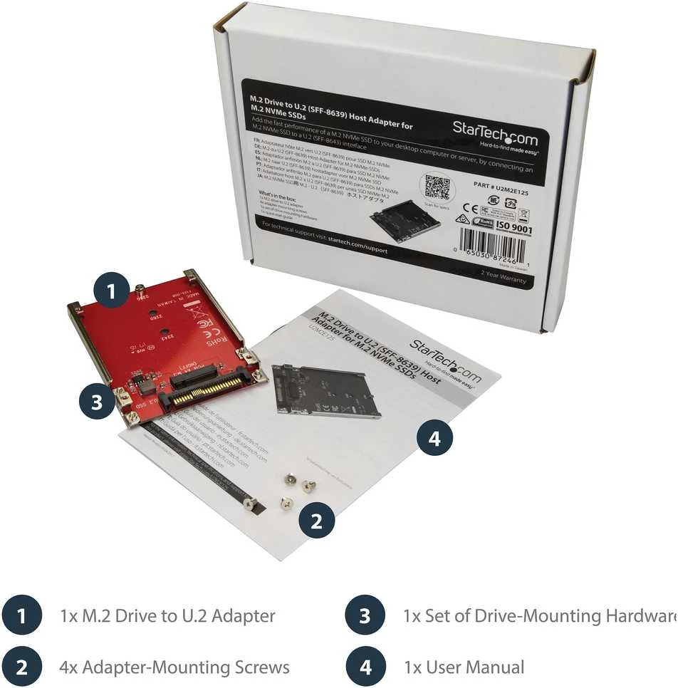 StarTech Adapteris M.2 to U.2 SFF-8639 (U2M2E125)