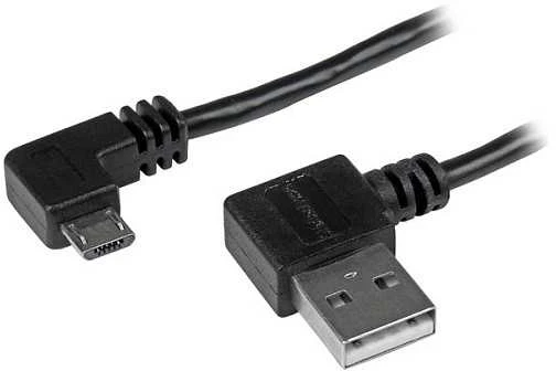 Kabelis USB StarTech USB-A - microUSB 1 m Juodas (USB2AUB2RA1M)