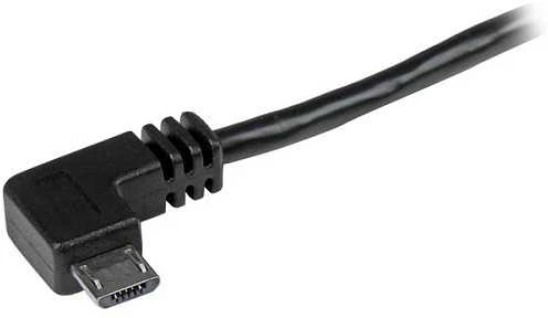 Kabelis USB StarTech USB-A - microUSB 1 m Juodas (USB2AUB2RA1M)