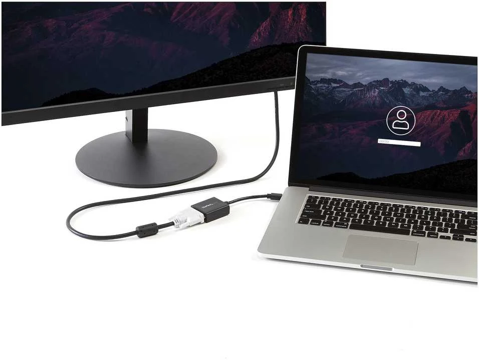 Adapteris AV StarTech DisplayPort Mini – DVI-I juodas (MDP2DVI)