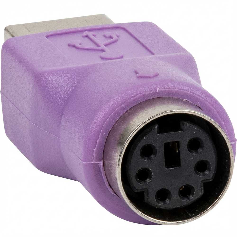Klaviatūra Adapteris USB StarTech USB-A - PS/2 Violetinis (GC46MFKEY)